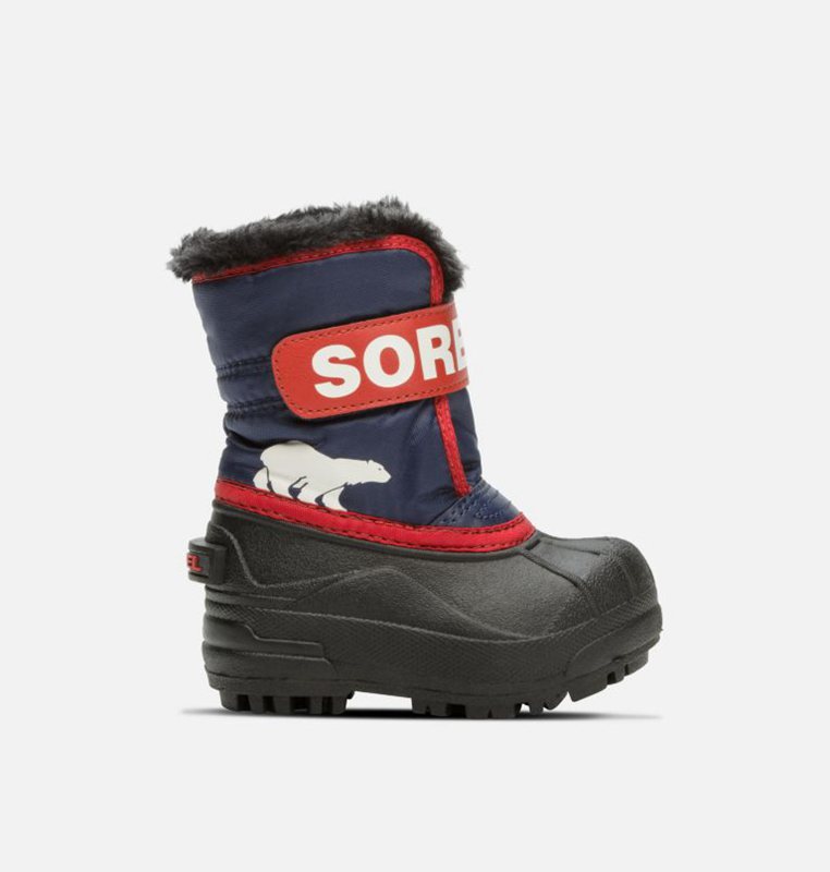 Sorel Toddler Commander™ - Kids Snow Boots Navy/Red - 236984BRE